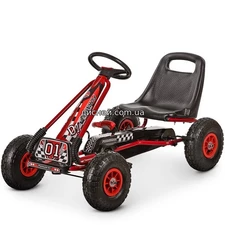 Детский педальный карт M 0645-3 веломобиль, красный